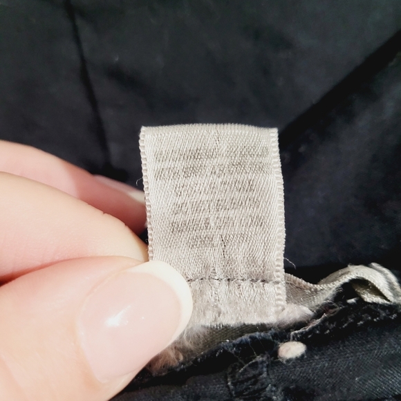 Bitten by Sarah Jessica Parker Black Tunic Dress 3/4 Sleeve Button Front Size XL - Picture 12 of 13